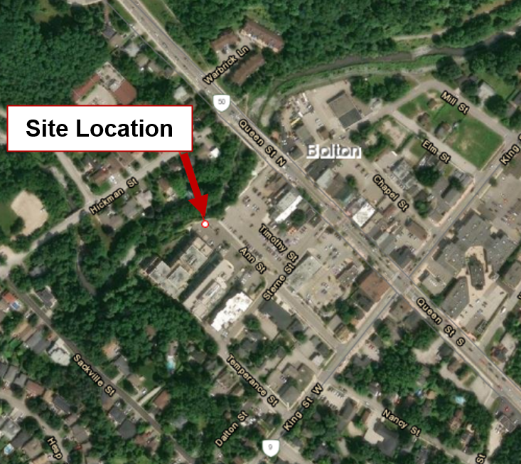 60 ann street retaining wall construction site location