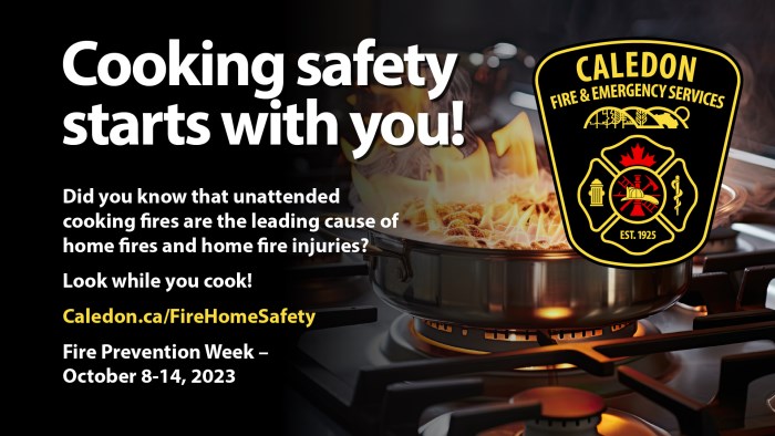 Cooking safety starts with you! Fire Prevention Week 2023
