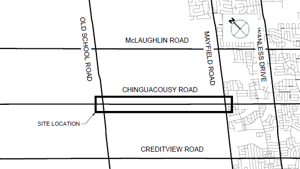 Location Map for Chingcousy Road