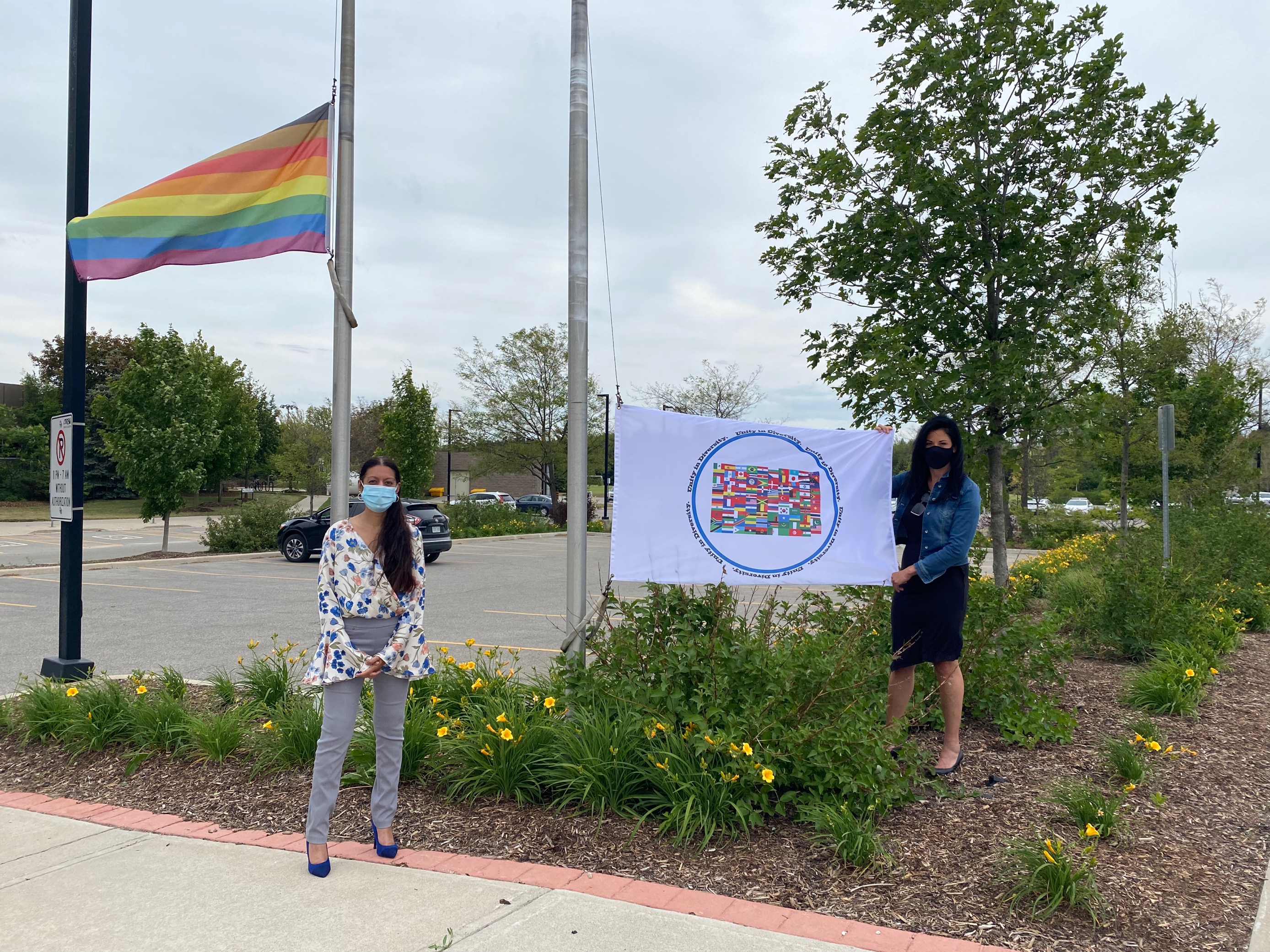 Multiculturalism flag-raising at Town Hall