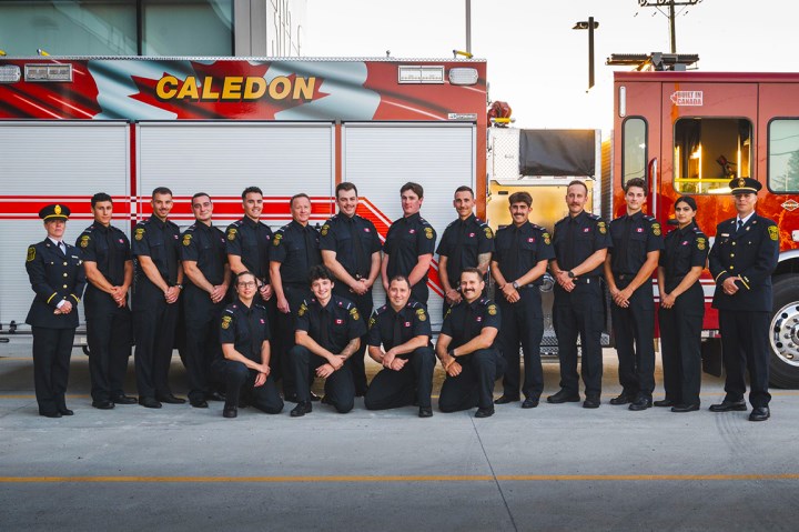 New volunteer firefighter recruits