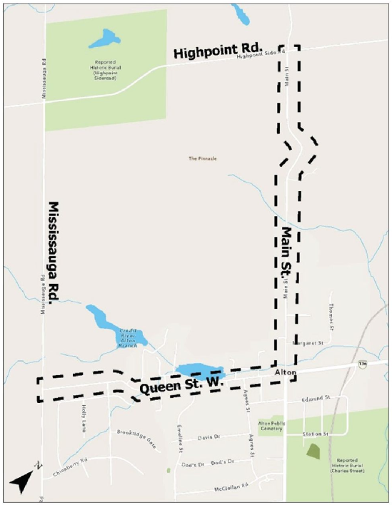 aerial map of project area