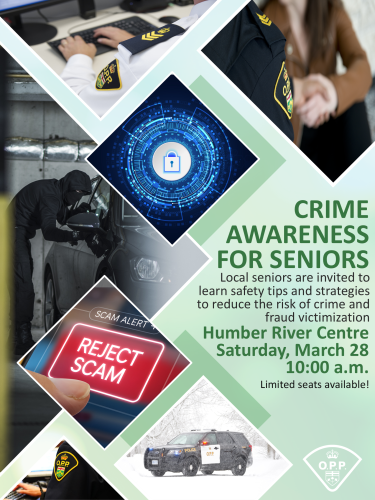 Crime Awareness for Seniors Poster