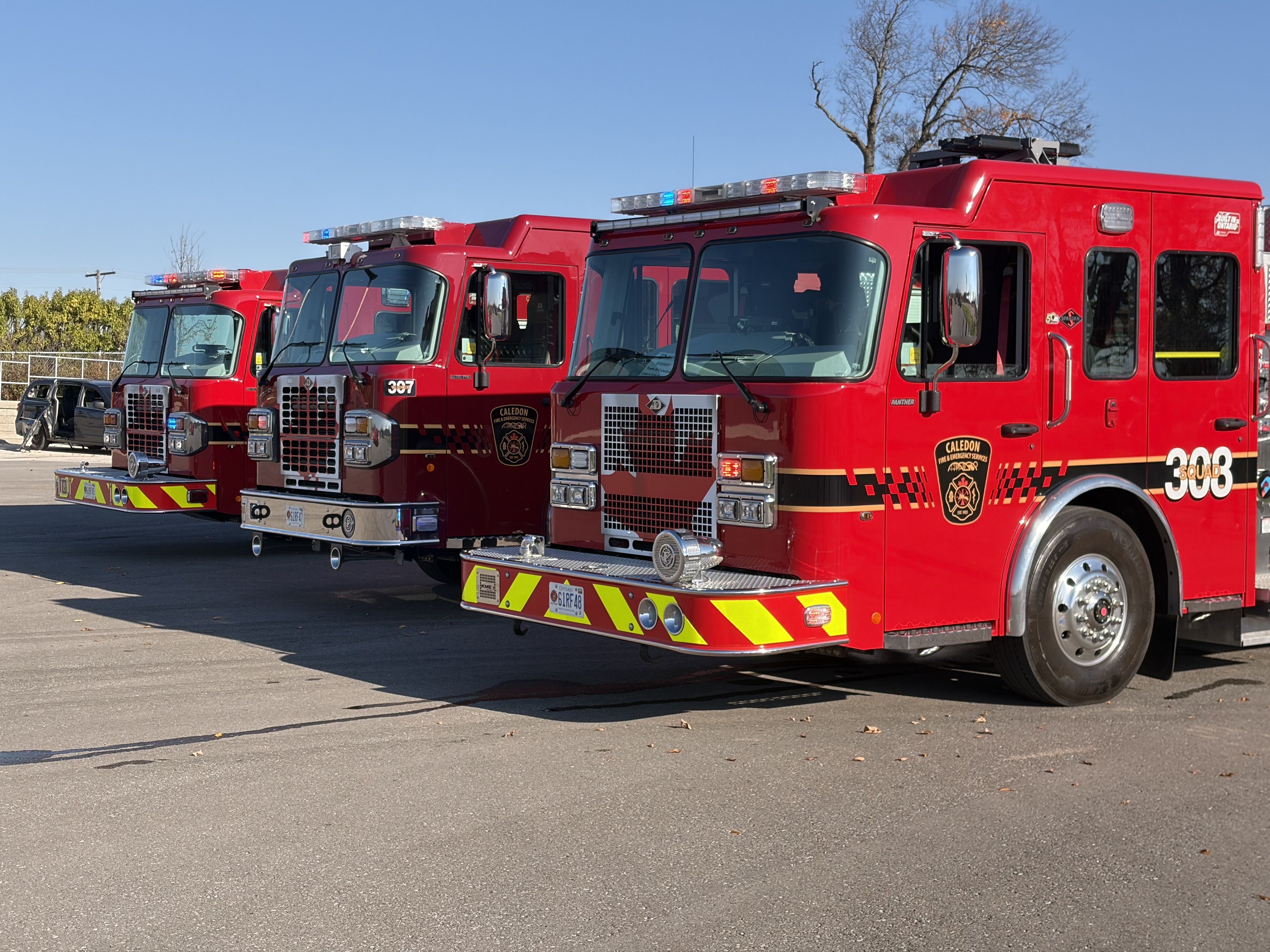 New fire trucks