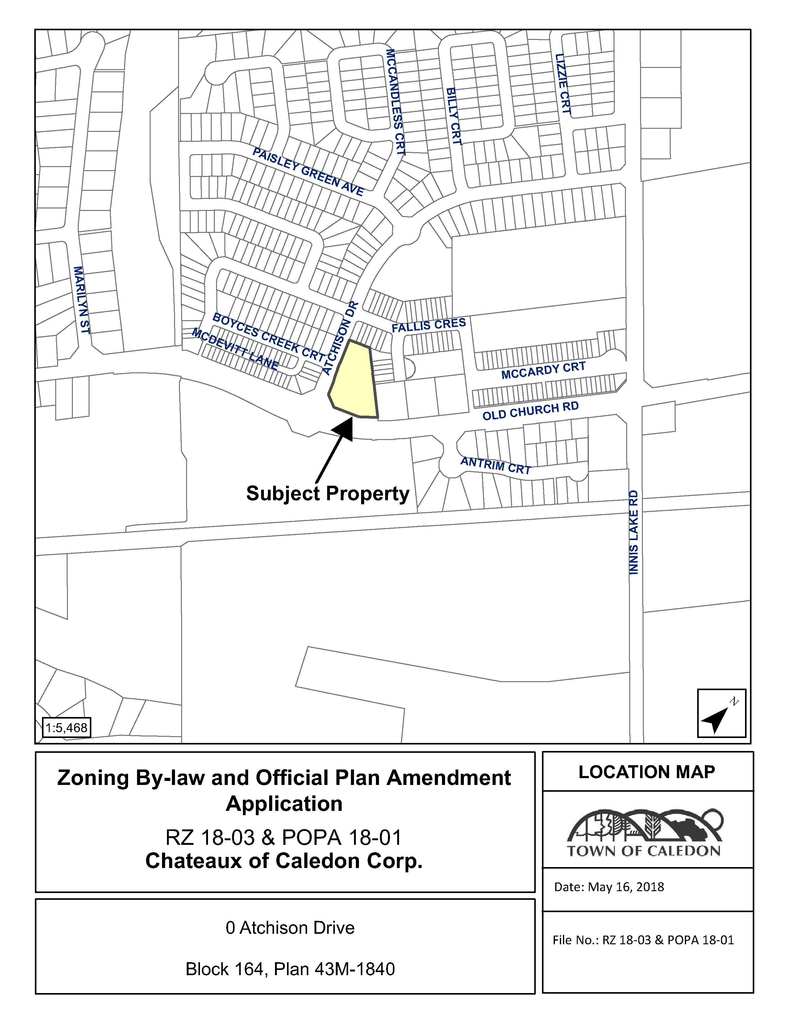Map of Subject Property 0 Atchison Drive