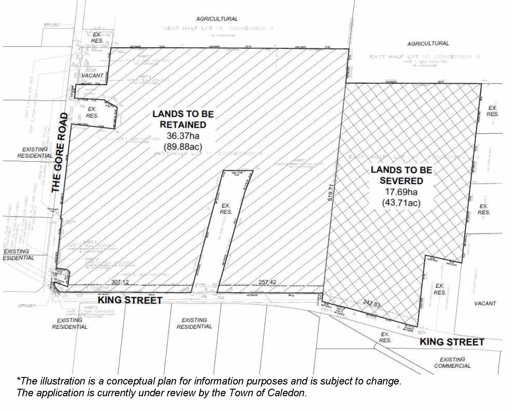 Site plan for Application