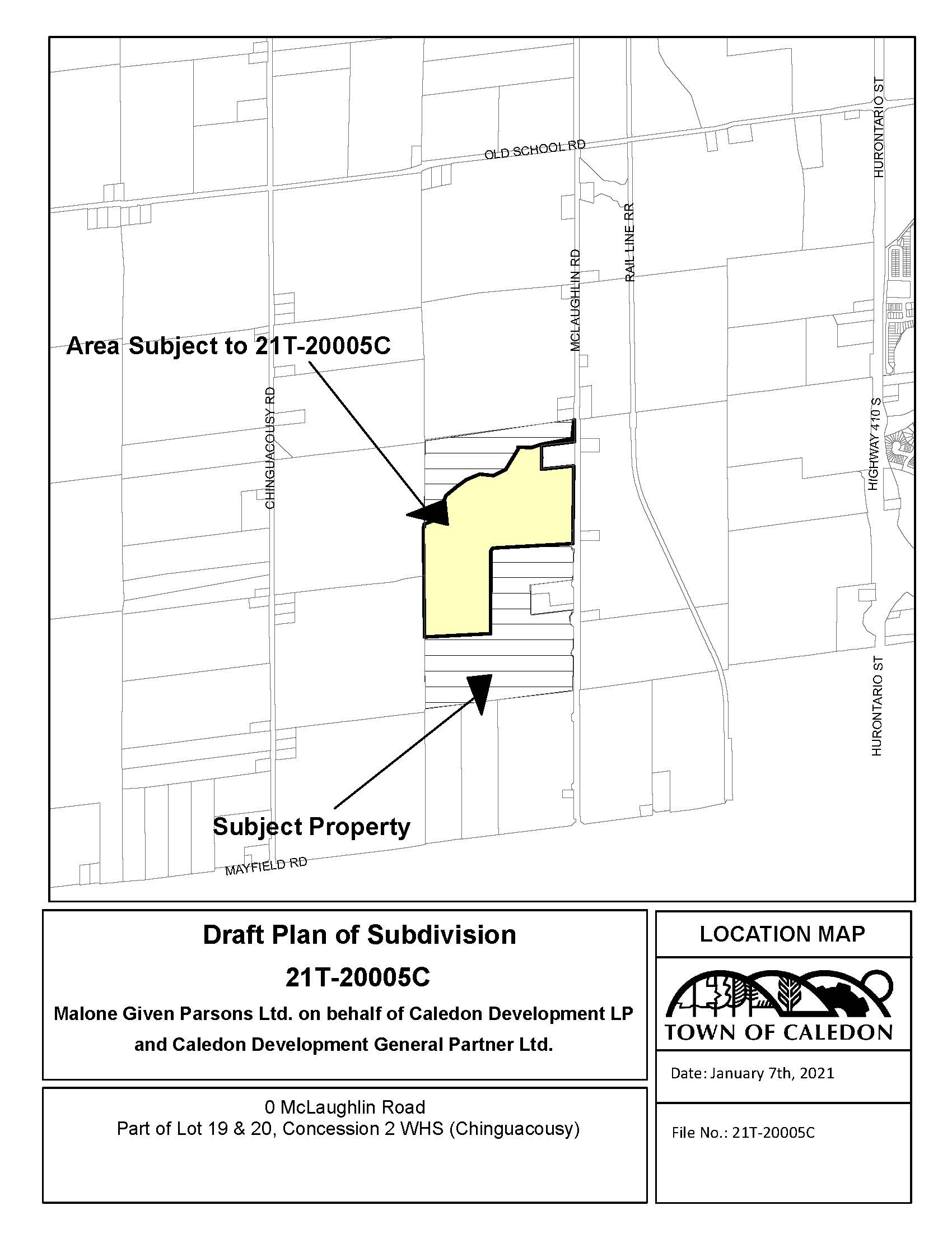 Map of Subject Property at 0 McLaughlin