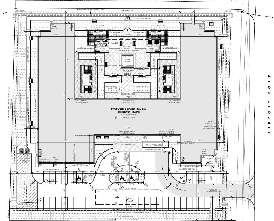 Site plan for Application