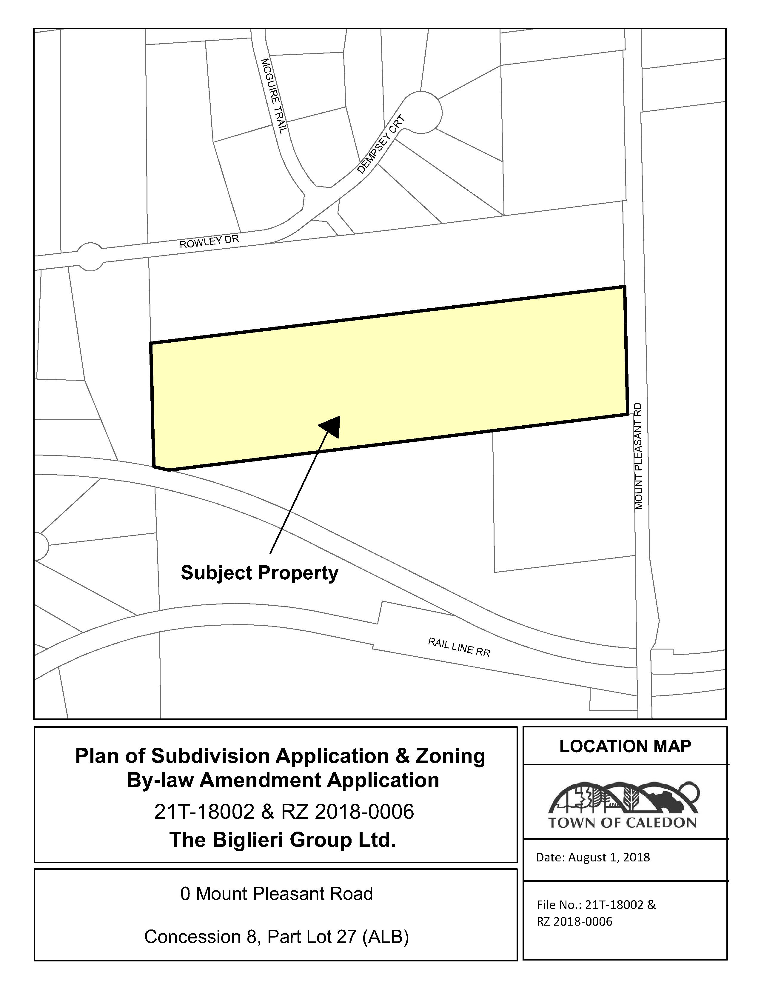 Map of Subject Property 0 Mount Pleasant Road