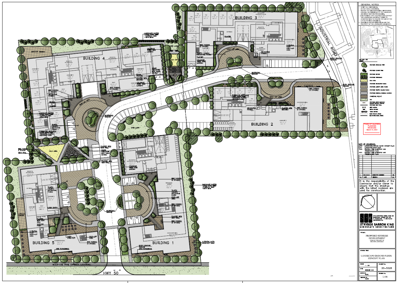 Site Plan for Evans Planning Inc.