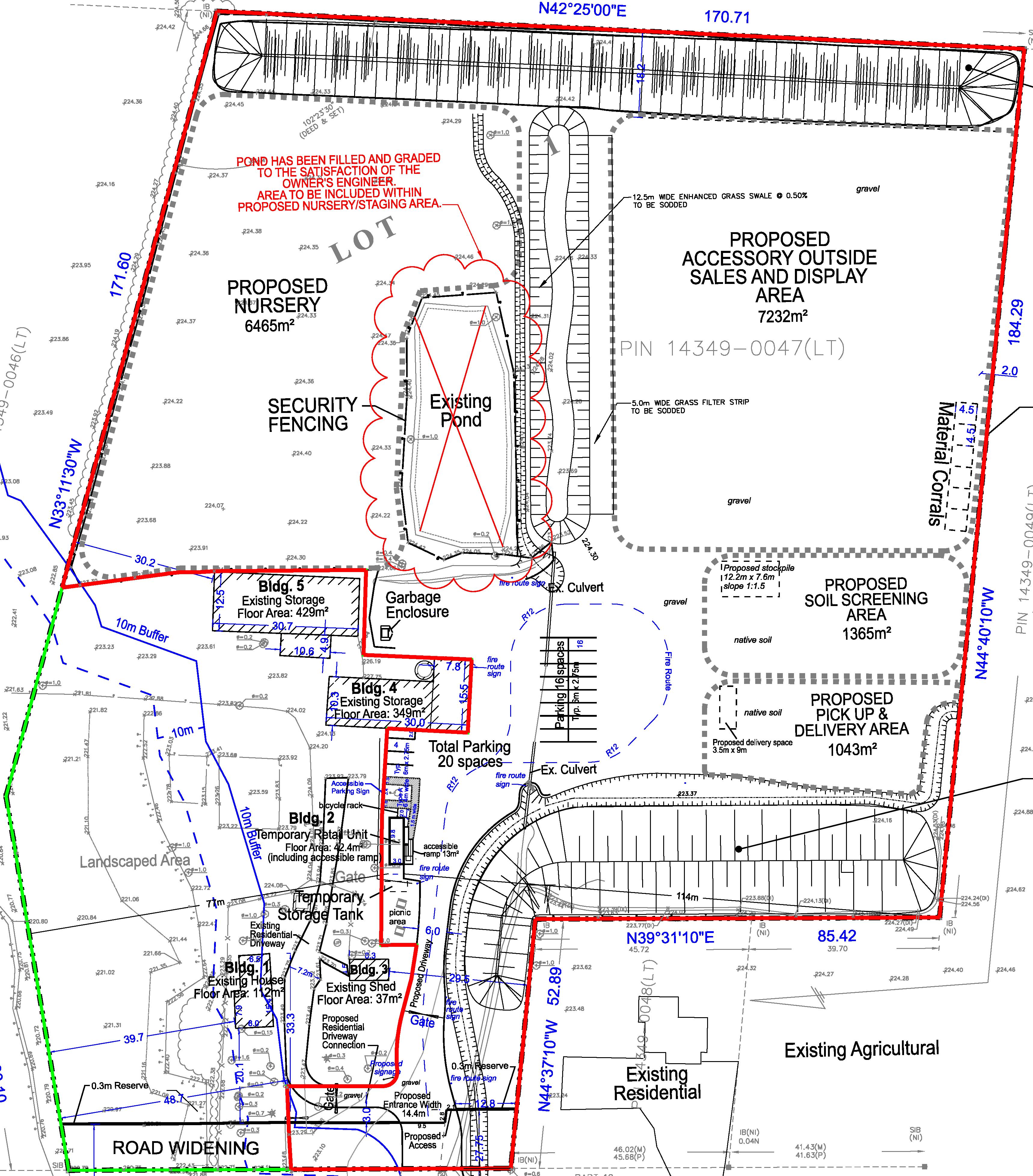 Site Plan of Subject Property 7904 Mayfield Road