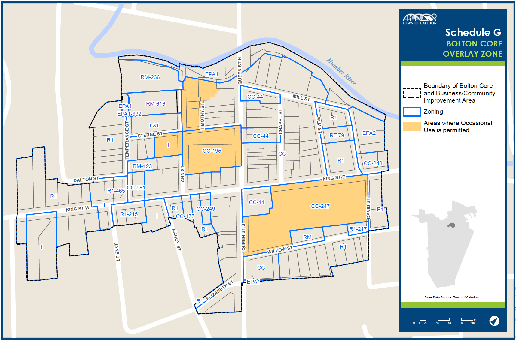 Schedule G - Bolton Core Overlay Zone