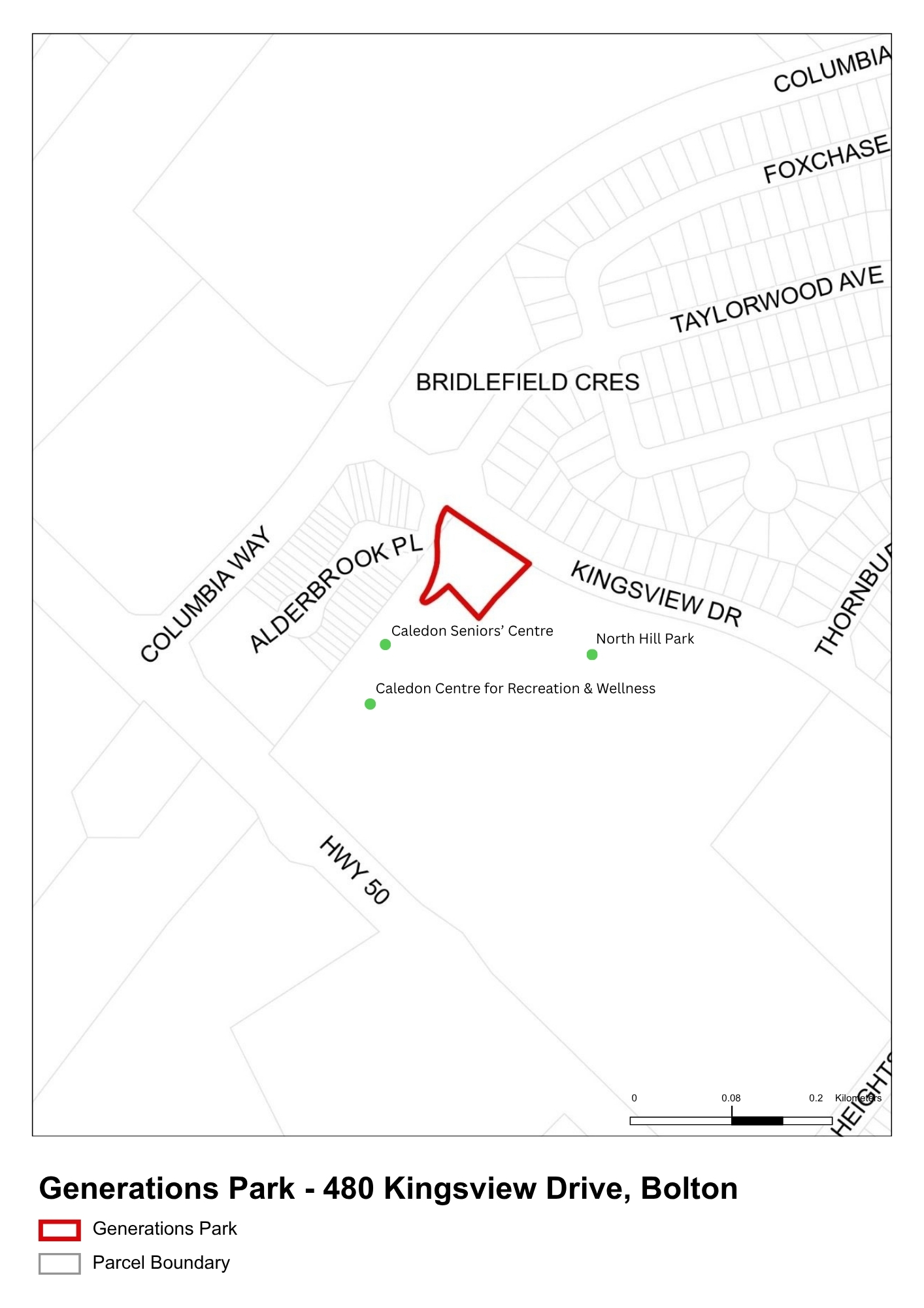 Generations Park location map