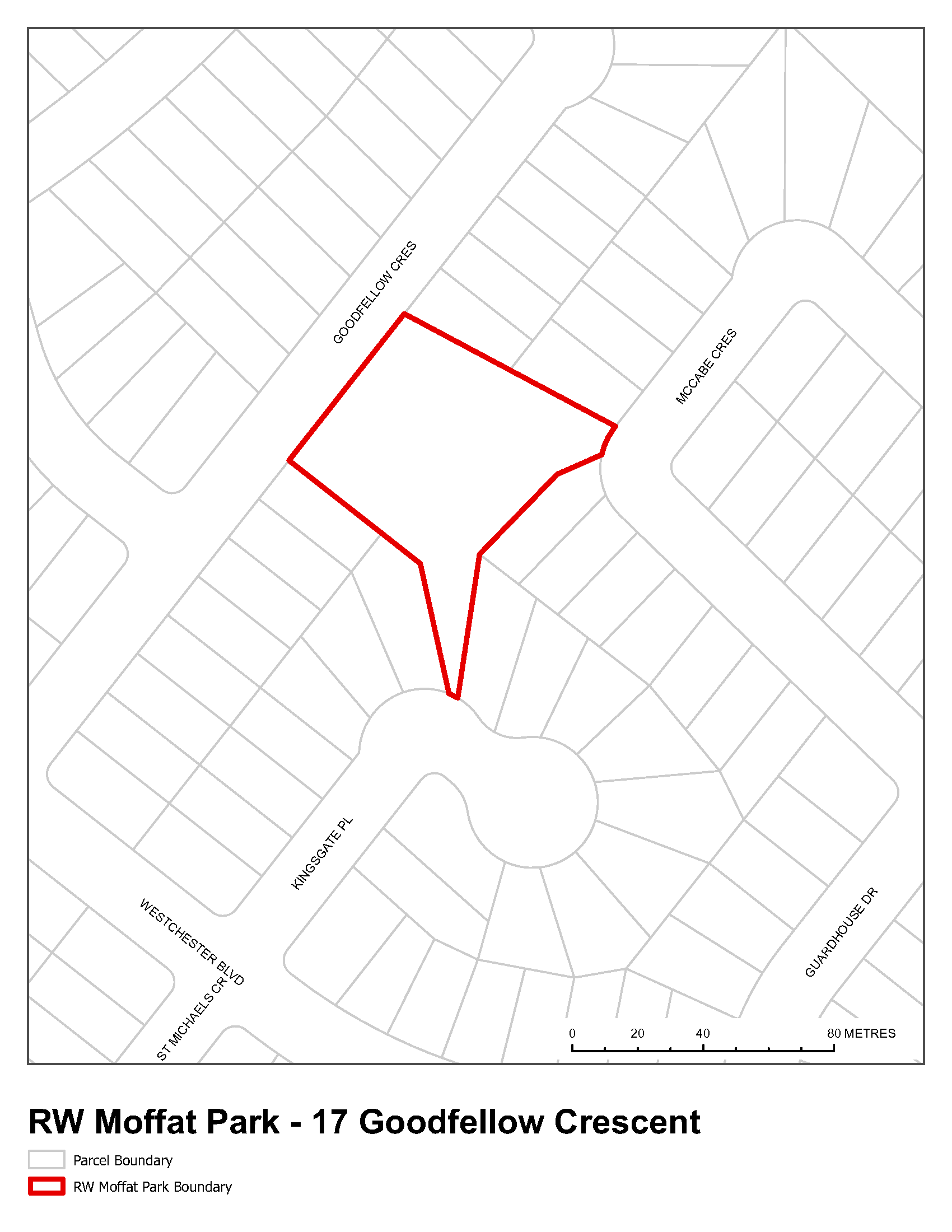 Moffat Park location map