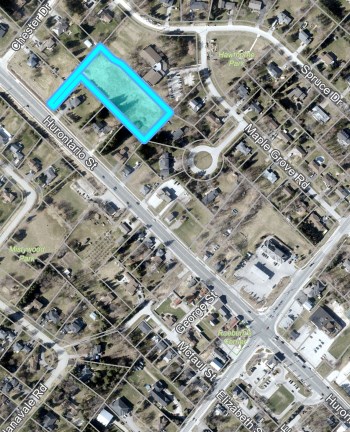 aerial photo of land for sale